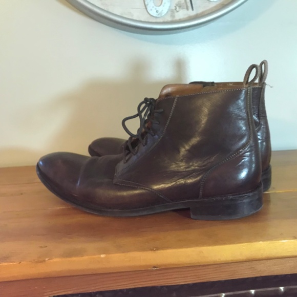 Bocage innovation brown leather ankle boots main image 15